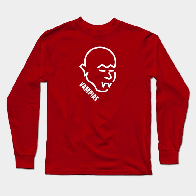 The Vampire - 2 Long Sleeve T-Shirt by NeverDrewBefore